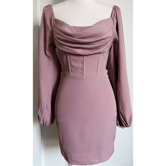 Princess Polly Dresses & Skirts - Princess Polly • Lillie Mauve Pink Corset Mini Dress